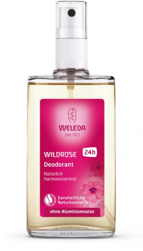 Розовый дезодорант weleda 100мл
